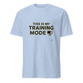 THIS IS MY TRAINING MODE | Humorous Fitness T-shirt - flat