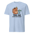 TRAIL DAD ALWAYS PACKS SNACKS | Funny Camping T-Shirt - flat