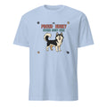 PROUD HUSKY OWNER RIGHT HERE | Funny Dog Lover T-Shirt - flat