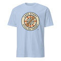LATE START STILL ON TARGET | Funny Blue Collar T-Shirt - flat