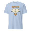 NOTEBOOKS OPEN MINDS OPEN WIDE | Funny Teacher T-Shirt - flat