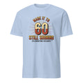 MADE IT TO SIXTY STILL SHINING | Fun T-Shirt for Milestone Birthdays - flat