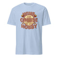 WINE AND CHEESE IS MY HOBBY | Fun Wine Lovers T-shirt - flat