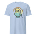 SOFT FEATHERS BRIGHTEN MY DAYS | Budgie Owner T-Shirt - flat