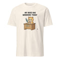 MY BOSS HAS WHISKERS TODAY | Funny Cat Lover T-Shirt