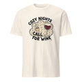 COZY NIGHTS CALL FOR WINE | Cozy Wine Lovers T-Shirt - flat