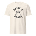 RAISE A GLASS | Funny Wine Lovers T-Shirt - flat
