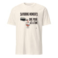 SAVORING MOMENTS ONE POUR AT A TIME | Cozy Wine Lovers T-shirt - flat
