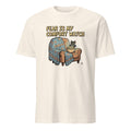 FEAR IS MY COMFORT WATCH | Spooktacular Horror Movie T-Shirt - flat