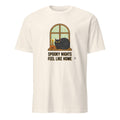 SPOOKY NIGHTS FEEL LIKE HOME | Cozy Halloween Cat Lover T-shirt - flat