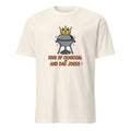 KING OF CHARCOAL AND DAD JOKES | Humorous Grill Master T-shirt - flat