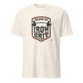 RAISED ON IRON AND GRIT | Humorous Fitness T-Shirt