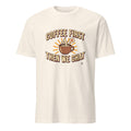 COFFEE FIRST THEN WE CHAT | Fun Coffee Lovers T-Shirt - flat