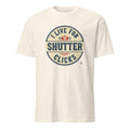 I LIVE FOR SHUTTER CLICKS | Funny Photography T-Shirt - flat