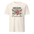 DREAMS BUILT ON SCIENCE AND SWEAT | Funny STEM Graduate T-Shirt - flat