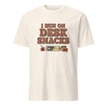 I RUN ON DESK SNACKS | Funny Office Life T-Shirt - flat