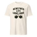 NEWLYWED LIFE LOOKS GOOD | Fun Honeymoon T-shirt - flat
