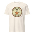 COFFEE TURNED INTO A DOCTORATE | Funny PhD Graduation T-shirt - flat