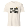 BOW DOWN ITS MY BIRTHDAY | Birthday King T-shirt - flat