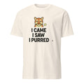 I CAME I SAW I PURRED | Funny Mountain Lion T-Shirt - flat