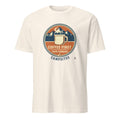 COFFEE FIRST THEN CONQUER CAMPSITES | Humorous Camping T-Shirt - flat