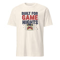 BUILT FOR GAME NIGHTS | Fun T-Shirt for Console Gamers - flat