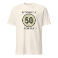 OFFICIALLY A 50 YEAR OLD | Fun Birthday Milestone T-Shirt - flat