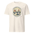 SATURDAY TRAILS SUNDAY STORIES | Humorous Camping T-Shirt - flat