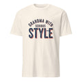 GRANDMA WITH SERIOUS STYLE | Cool Grandma T-Shirt - flat
