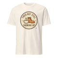 TIRED BUT STILL SHOWING UP | Blue Collar Humor T-Shirt - flat