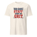 HIGH SCHOOL STAFF RUNS ON GRIT | Humorous Teacher T-Shirt - flat