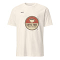 COFFEE FIRST THEN WE RIDE | Humorous Motorcycle T-Shirt - flat