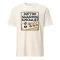 BUTTON SMASHING SPECIALIST | Funny Gamer T-Shirt - flat