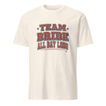 TEAM BRIDE ALL DAY LONG | Fun T-shirt for Bride Tribe - flat
