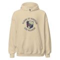 RAISED ON SHUTTLES AND SMASHES | Funny Badminton Hoodie - accurate print preview