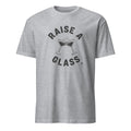 RAISE A GLASS | Funny Wine Lovers T-Shirt - flat