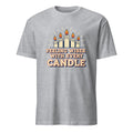 FEELING WISER WITH EVERY CANDLE | Humorous Birthday T-Shirt - flat