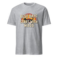 BEST DAYS START WITH WAGS | Funny Dog Dad T-shirt - flat