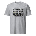 MY HEART RUNS WITH WOLVES | Wild Animal Spirit T-Shirt - flat
