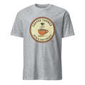 COFFEE TURNED INTO A DOCTORATE | Funny PhD Graduation T-shirt - flat