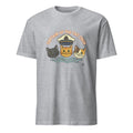 CAPTAIN OF THE CAT CREW | Humorous Cat Dad T-shirt - flat