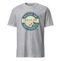 RAISED ON TRAILS AND TOGETHERNESS | Family Camping T-Shirt - flat
