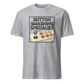 BUTTON SMASHING SPECIALIST | Funny Gamer T-Shirt - flat