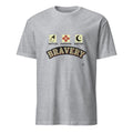BOTTLES BANDAGES BEDTIME BRAVERY | Pediatric Nurse T-Shirt - flat