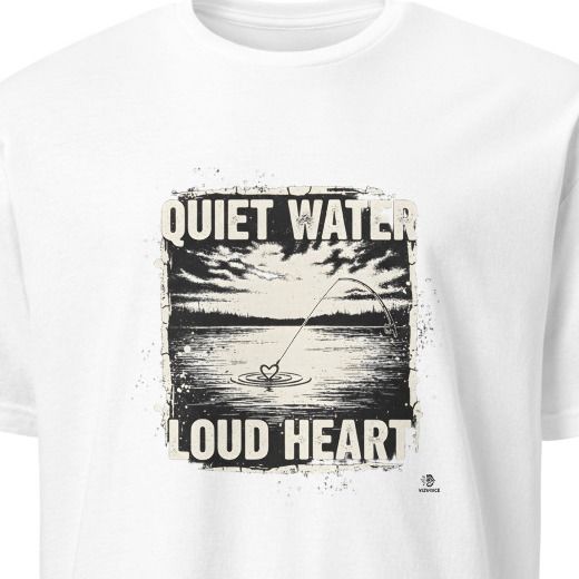 QUIET WATER LOUD HEART | Charming Fishing T-Shirt