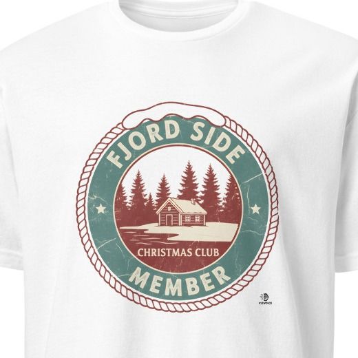 FJORD SIDE CHRISTMAS CLUB MEMBER | Cozy Scandinavian T-Shirt