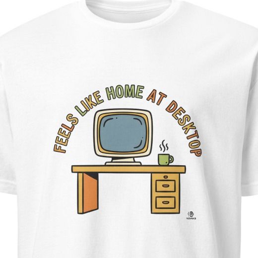 FEELS LIKE HOME AT DESKTOP | Cozy Gamer T-Shirt