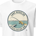 LAKE REGULAR WITH A CASTING ARM | Funny Fishing T-Shirt - primary