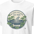 MY PEACE LIVES NEAR LILY PADS | Chill Bass Fishing T-Shirt - primary
