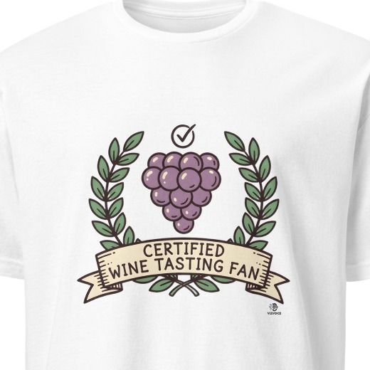 CERTIFIED WINE TASTING FAN | Funny Wine Lover T-Shirt